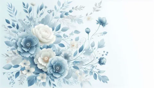 light blue floral background for invitations and cards