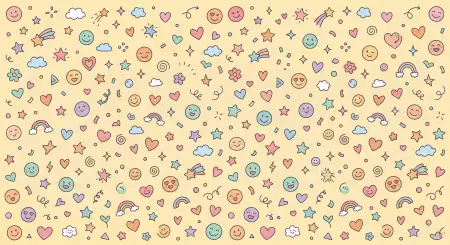 light yellow cute background