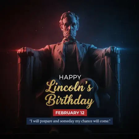 Lincolns Birthday Banner Background - Free Happy Lincolns Birthday Download