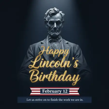 Lincolns Birthday Commemorative Images - Free Happy Lincolns Birthday Download