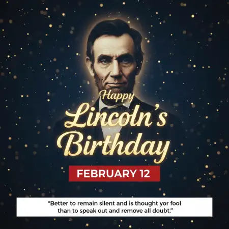 Lincolns Birthday Creative Post Ideas - Free Happy Lincolns Birthday Download