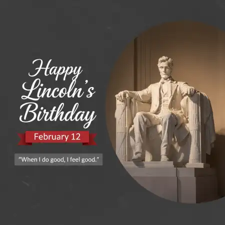 Lincolns Birthday Facebook Cover Photo - Free Happy Lincolns Birthday Download