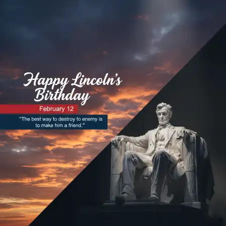 Lincolns Birthday Hd Background - Free Happy Lincolns Birthday Download