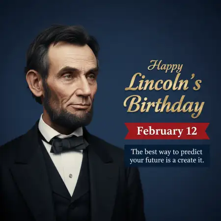 Lincolns Birthday Quote Poster - Free Happy Lincolns Birthday Download
