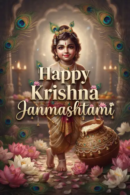 Long Happy Krishna Janmashtami Greetings - Free Happy Krishna Janmashtami Greetings Download