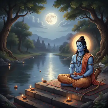 Lord Rama Cartoon Style Background Hd - Free Background Download