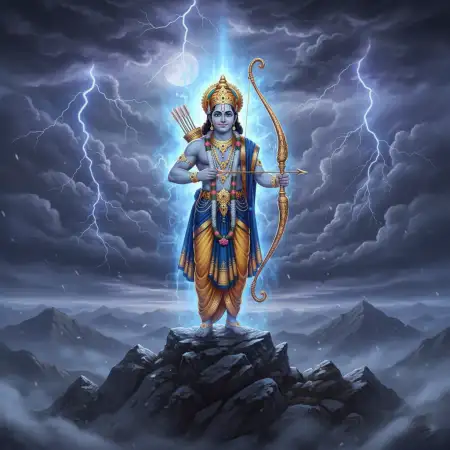 Lord Rama Poster Background For Printing - Free Background Download