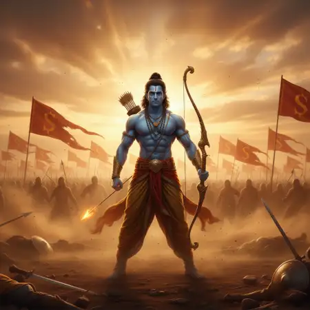 Lord Rama River Ghat Background Hd - Free Background Download