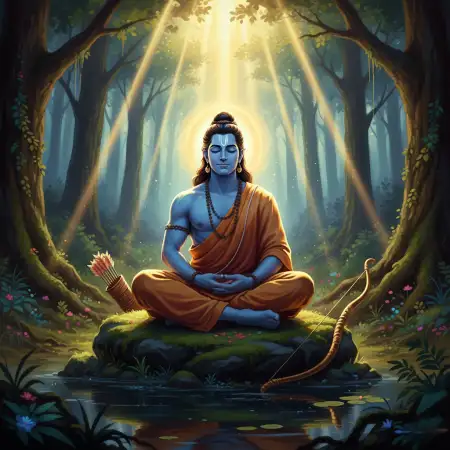 Lord Rama With Hanuman Ji Background - Free Background Download
