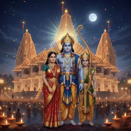 Lord Rama With Sita Background Wallpaper - Free Background Download
