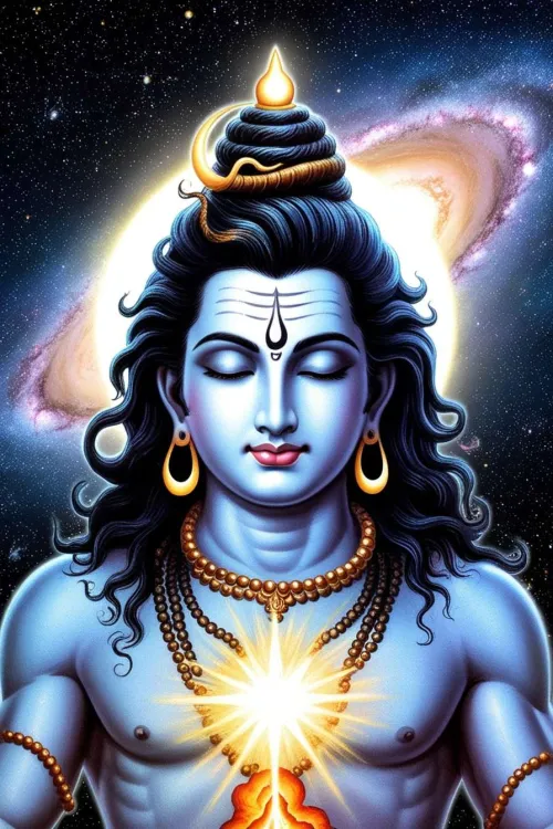 lord shiva meditation shivratri background