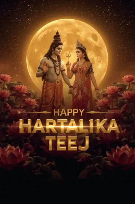 Lord Shiva Parvati Hartalika Teej 2025 - Free Lord Shiva Download