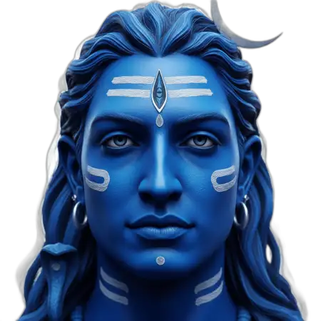 Free Lord Shiva Png Blue Skin PNG Image Download