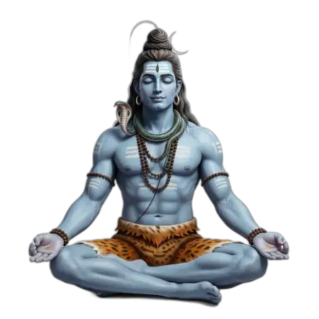 Free Lord Shiva Png Calm Meditation PNG Image Download