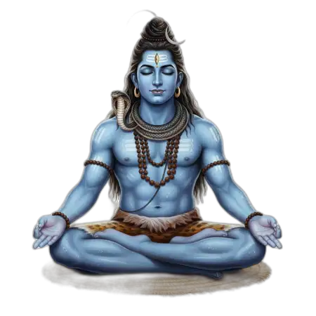 Free Lord Shiva Png Sitting Pose PNG Image Download