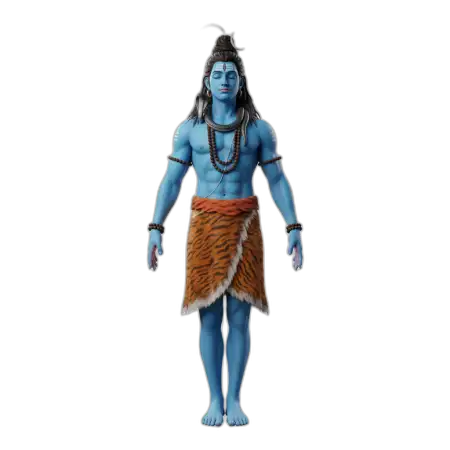 Free Lord Shiva Png Standing Pose PNG Image Download