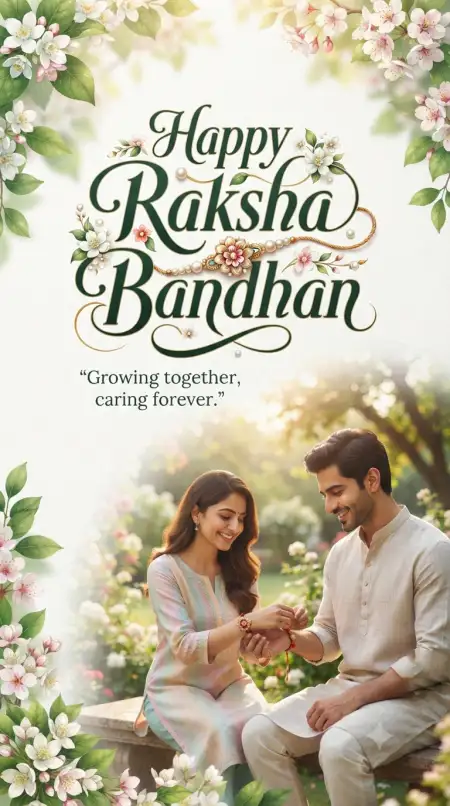 Lovely Raksha Bandhan Messages For Brother From Sister - Free Happy Raksha Bandhan Greetings Download