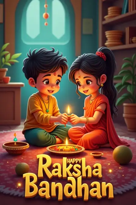 Loving Raksha Bandhan Wishes For Baby Sibling - Free Raksha Bandhan Wishes Download