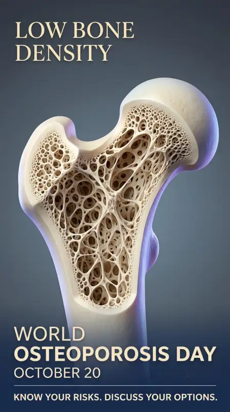 low bone density medical illustration