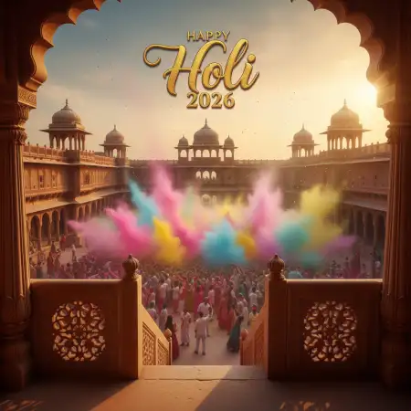 Luxury Happy Holi Greeting Card 2026 2 - Free Happy Holi Greeting Card 2026 Download