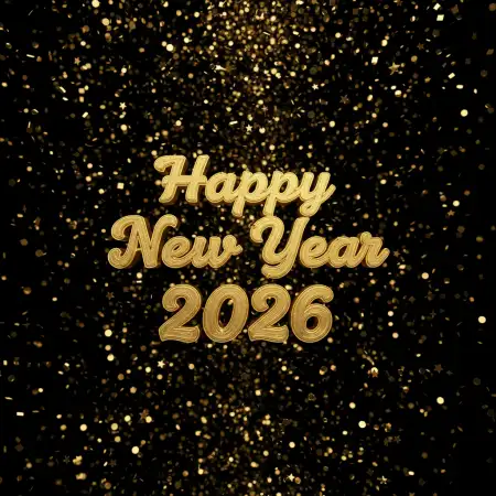 Free Luxury New Year Greeting Card 2026 Background Download