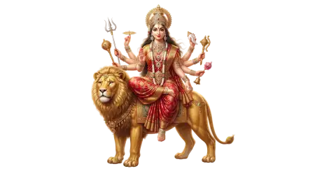 maa durga black and gold art png - Maa Durga Png