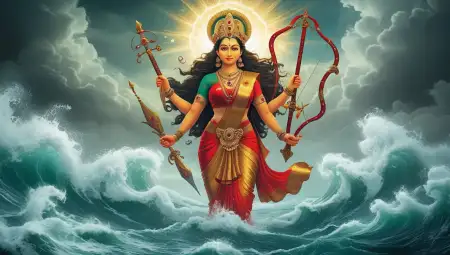 Free Maa Durga Blessing Images In HD Background Download