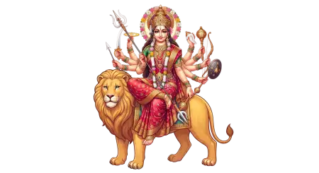 maa durga vector illustration png hd - Maa Durga Png
