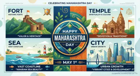 Free Maharashtra Day 2026 Digital Post Design Free Image Download