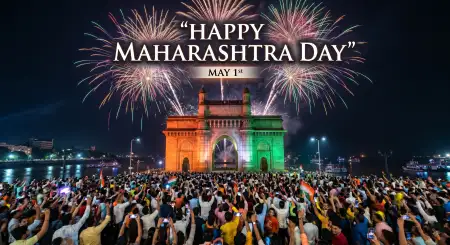 Free Maharashtra Day 2026 Festival Greeting Background Hd Image Download