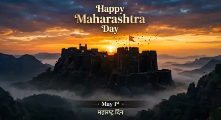 Free Maharashtra Day 2026 Greetings Card Download Free Image Download
