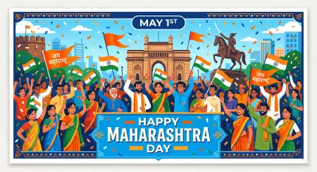 Free Maharashtra Day 2026 Hd Illustration For Website Image Download