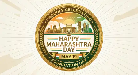 Free Maharashtra Day 2026 Logo Png Transparent Image Download