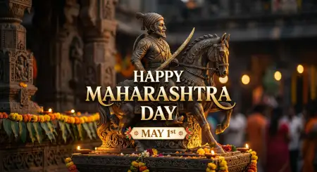 maharashtra day 2026 wishes hd wallpaper for whatsapp