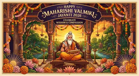 maharishi valmiki jayanti 2026 festive greetings - Happy Maharishi Valmiki Jayanti 2026