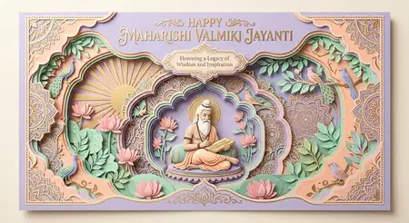 maharishi valmiki jayanti 2026 ramayana theme poster - Happy Maharishi Valmiki Jayanti 2026