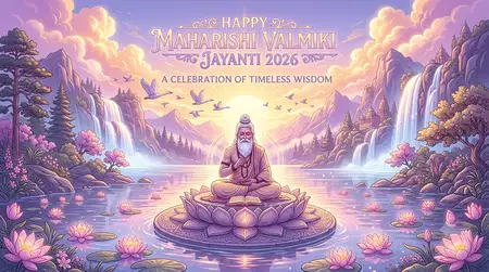 maharishi valmiki jayanti 2026 religious wallpaper - Happy Maharishi Valmiki Jayanti 2026
