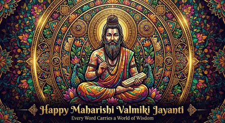 maharishi valmiki jayanti 2026 valmiki ji divine portrait - Happy Maharishi Valmiki Jayanti 2026