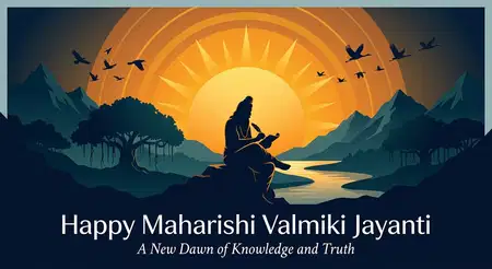 maharishi valmiki jayanti 2026 valmiki ji with holy book - Happy Maharishi Valmiki Jayanti 2026
