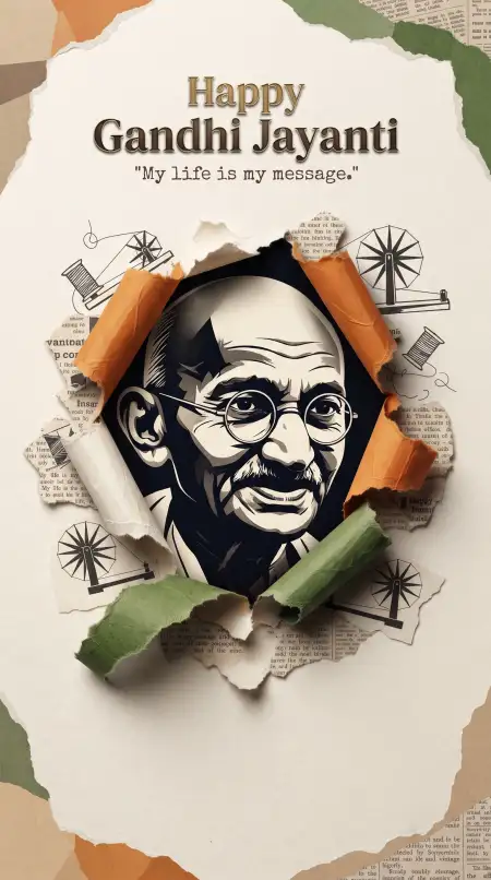 mahatma gandhi jayanti wishes quotes in hindi 2026 - Happy Gandhi Jayanti 2026 Wishes In Hindi