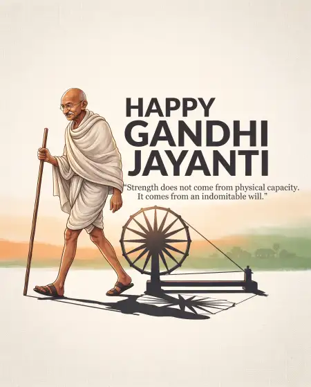 mahatma gandhi silhouette png 2026 - Gandhi Jayanti 2026