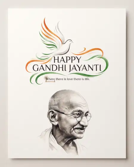 mahatma gandhi vector png 2026 - Gandhi Jayanti 2026