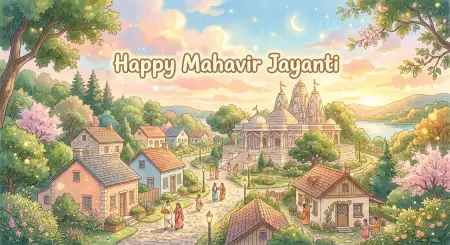 Free Mahavir Jayanti 2026 Devotional Wallpaper Image Download