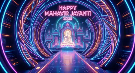 Free Mahavir Jayanti 2026 Digital Art Image Download