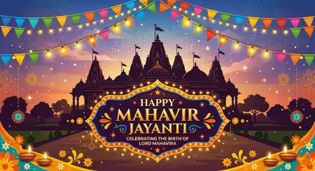Free Mahavir Jayanti 2026 Event Banner Image Download