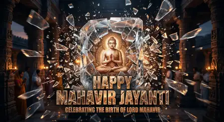 Free Mahavir Jayanti 2026 Hd Banner With Lord Mahavir Portrait Image Download