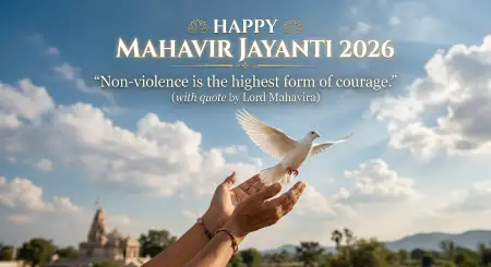 Mahavir Jayanti 2026 Wishes For Non Violence Messages - Free Wishes Download