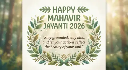Mahavir Jayanti 2026 Wishes For Sharing Online - Free Wishes Download