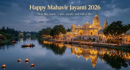 Mahavir Jayanti 2026 Wishes Short Captions - Free Wishes Download