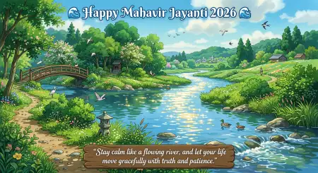 Mahavir Jayanti 2026 Wishes Text For Greeting Cards - Free Wishes Download
